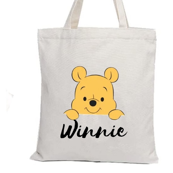 Winnie The Poo White Tote Bag - Picture 2 of 2